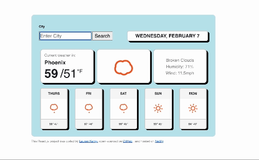 react weather app